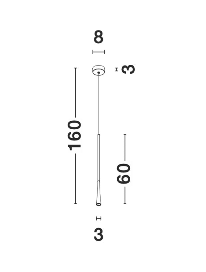Pendul Nova Luce GOCCIO 9102591
