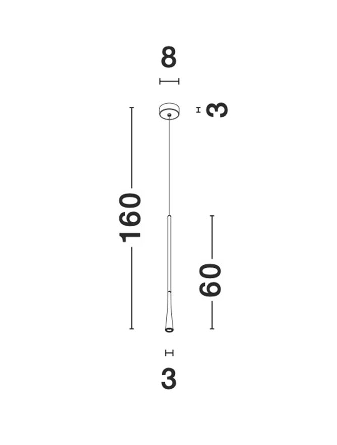 Pendul Nova Luce GOCCIO 9102592