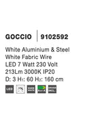 Pendul Nova Luce GOCCIO 9102592