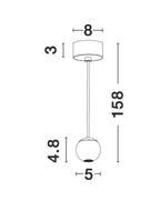 Pendul Nova Luce NOCCI 9103211