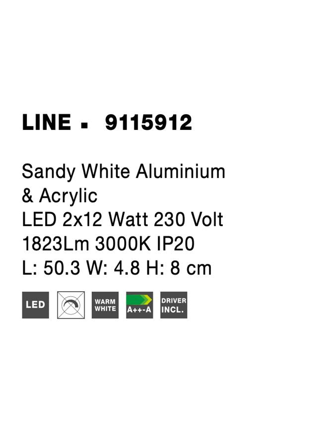 Aplica Nova Luce LINE 9115912