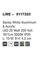 Aplica Nova Luce LINE 9117320