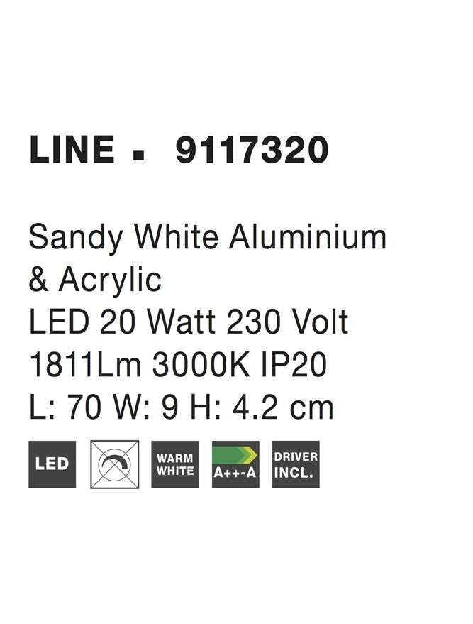 Aplica Nova Luce LINE 9117320