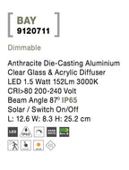 Aplica exterior solara Nova Luce BAY 9120711