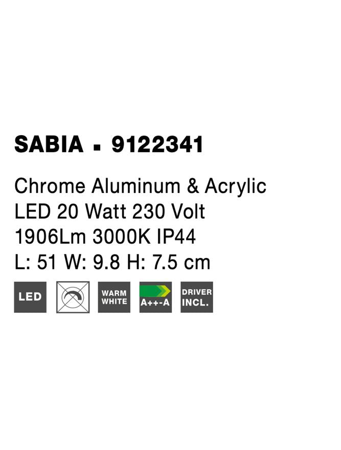Aplica baie Nova Luce SABIA 9122341