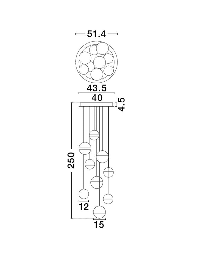 Candelabru Nova Luce ALAZ 9124121