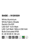 Aplica Nova Luce SAGE 9129329