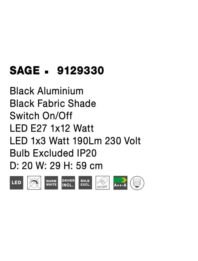 Aplica Nova Luce SAGE 9129330