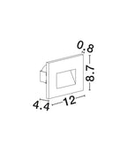 Spot incastrat exterior fatade/trepte Nova Luce PIK 9136508