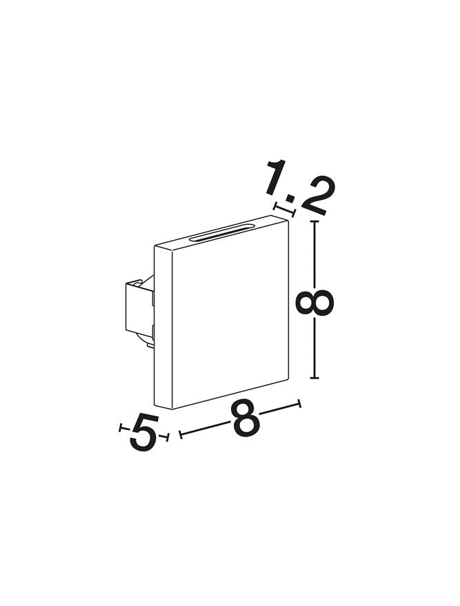 Spot incastrat exterior fatade/trepte Nova Luce GOZ 9136511