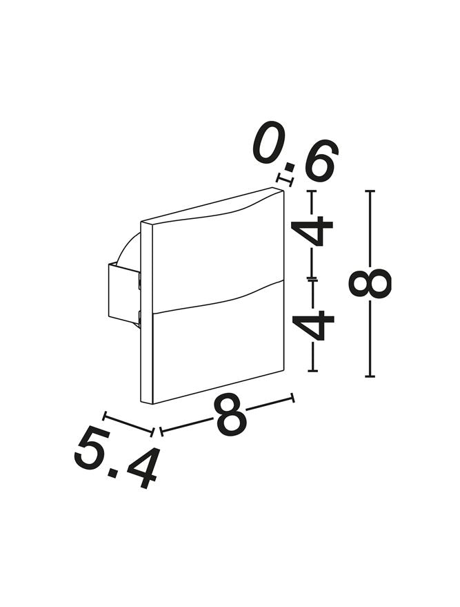 Spot incastrat exterior fatade/trepte Nova Luce FLAC 9136517
