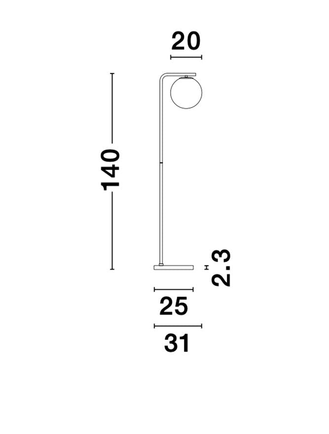Lampadar Nova Luce ALVAREZ 9136702