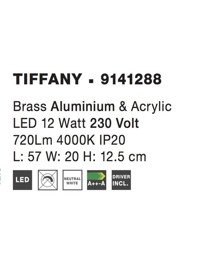 Aplica Nova Luce TIFFANY 9141288