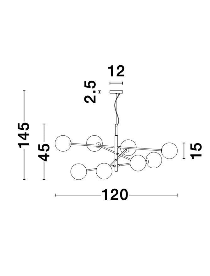 Candelabru Nova Luce VITRA 9143308