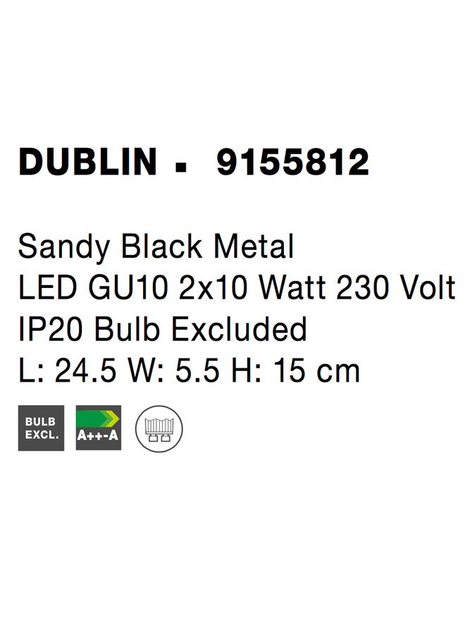 Plafoniera Nova Luce DUBLIN 9155812