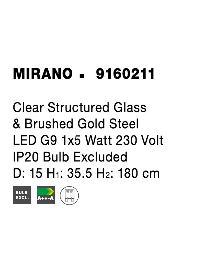 Pendul Nova Luce MIRANO 9160211