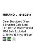 Pendul Nova Luce MIRANO 9160211