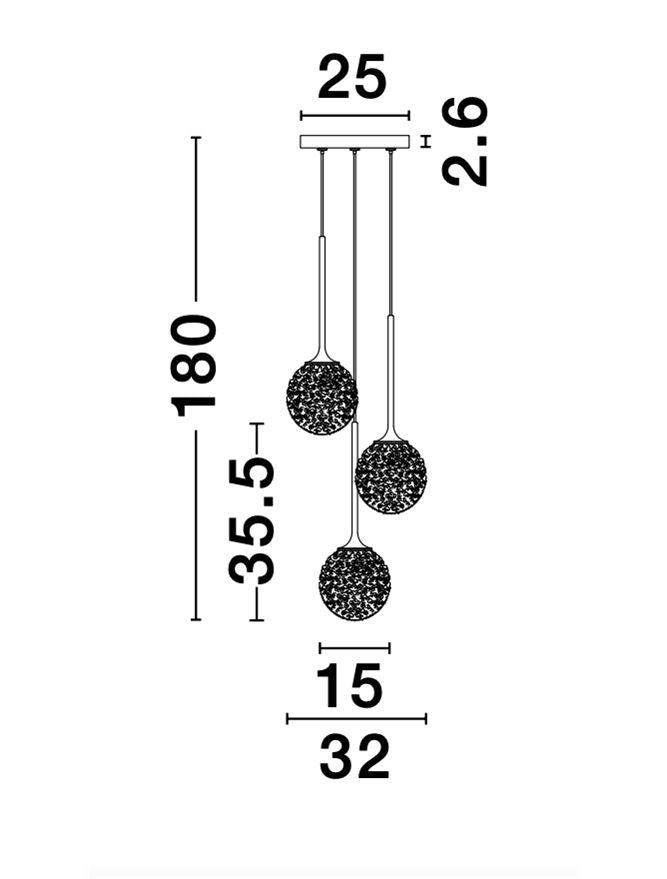 Candelabru Nova Luce MIRANO 9160212