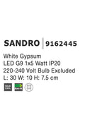 Aplica gips Nova Luce SANDRO 9162445