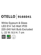 Aplica gips Nova Luce OTELLO 9166041