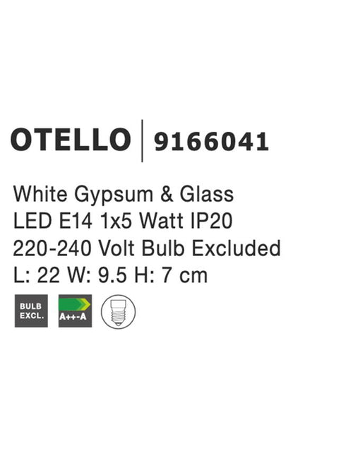 Aplica gips Nova Luce OTELLO 9166041