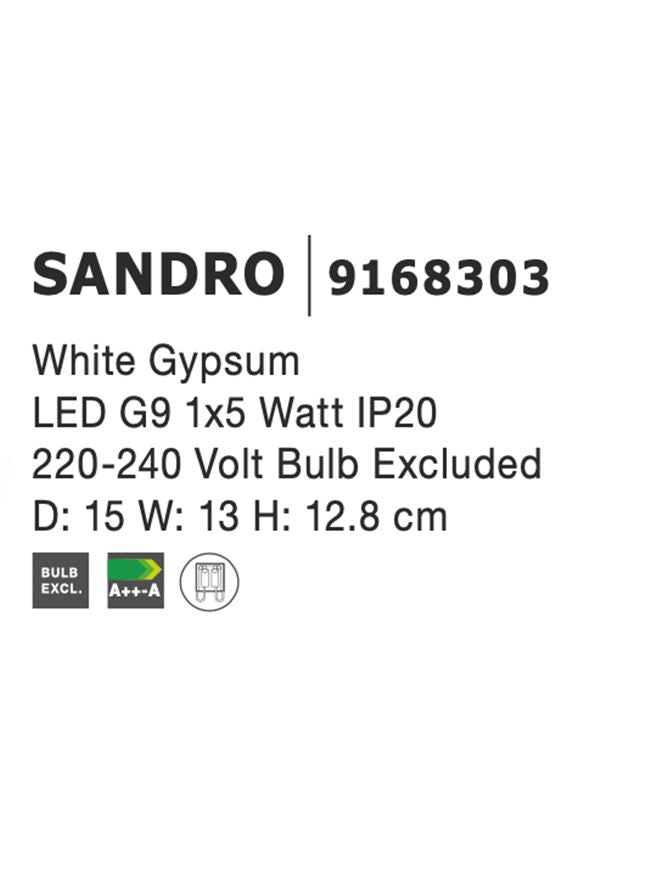 Aplica gips Nova Luce SANDRO 9168303