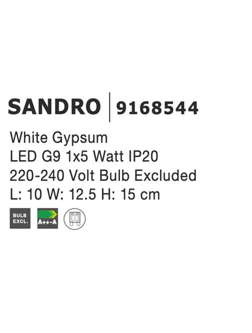 Aplica gips Nova Luce SANDRO 9168544