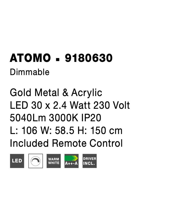 Candelabru Nova Luce ATOMO 9180630