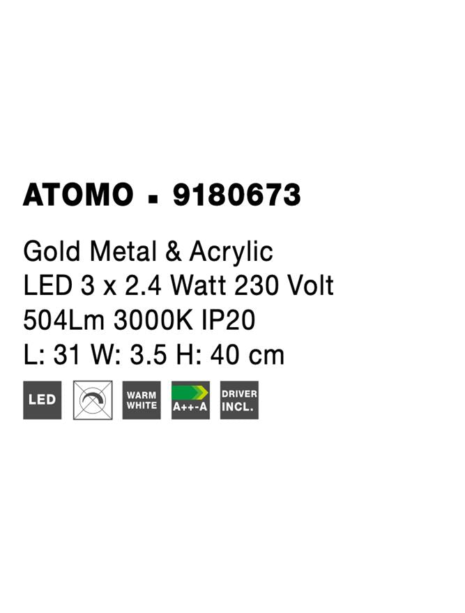 Aplica Nova Luce ATOMO 9180673