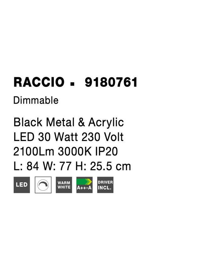 Plafoniera Nova Luce RACCIO 9180761