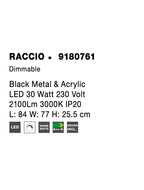 Plafoniera Nova Luce RACCIO 9180761