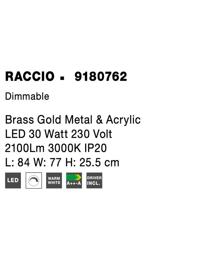 Plafoniera Nova Luce RACCIO 9180762