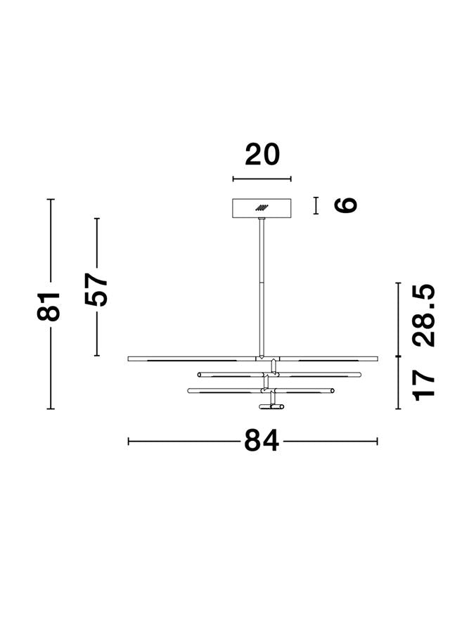 Lustra Nova Luce RACCIO 9180780
