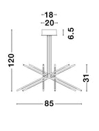 Lustra Nova Luce RACCIO 9180782