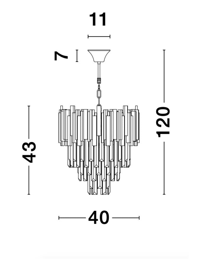 Candelabru Nova Luce GRANE 9181100