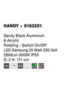 Lampadar Nova Luce HANDY 9183251