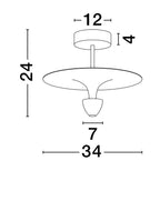 Plafoniera Nova Luce LUET 9186700