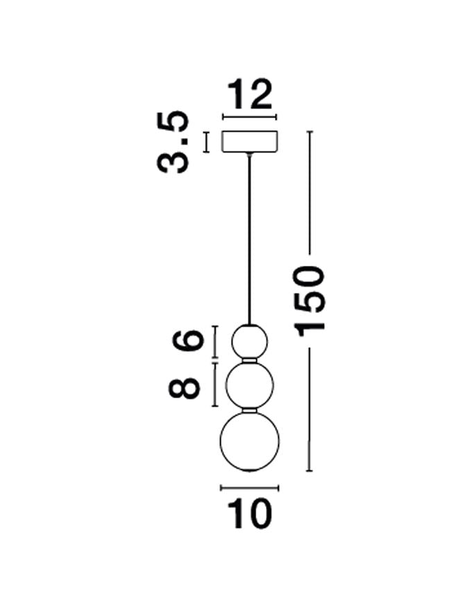 Pendul Nova Luce PERLA 9186918