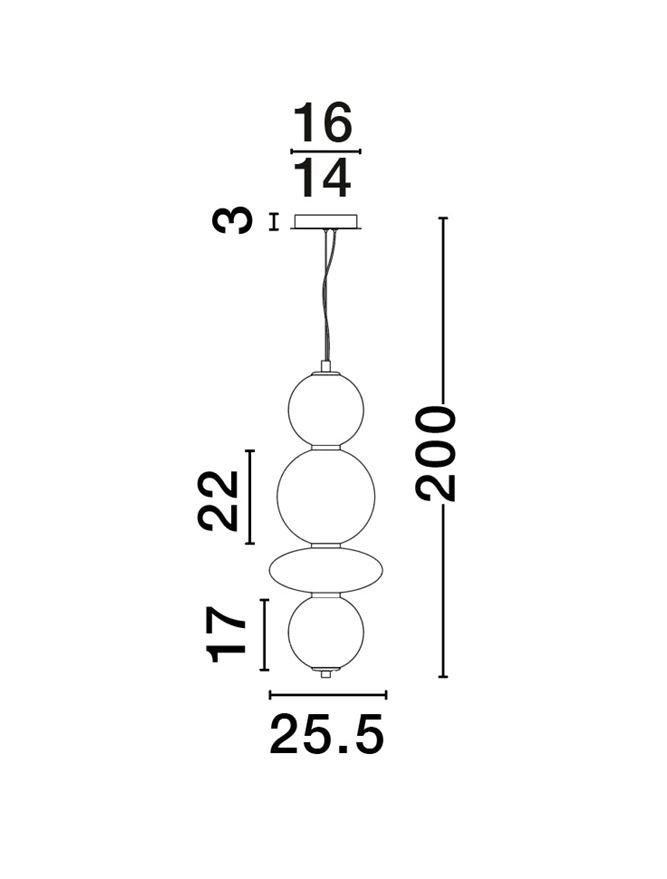 Pendul Nova Luce NAVI 9186952