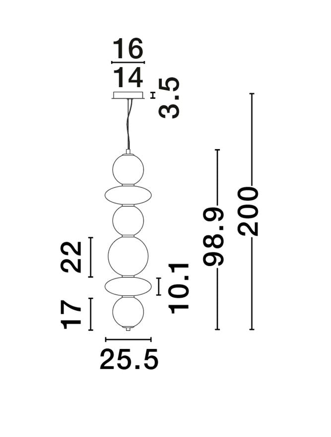 Pendul Nova Luce NAVI 9186953