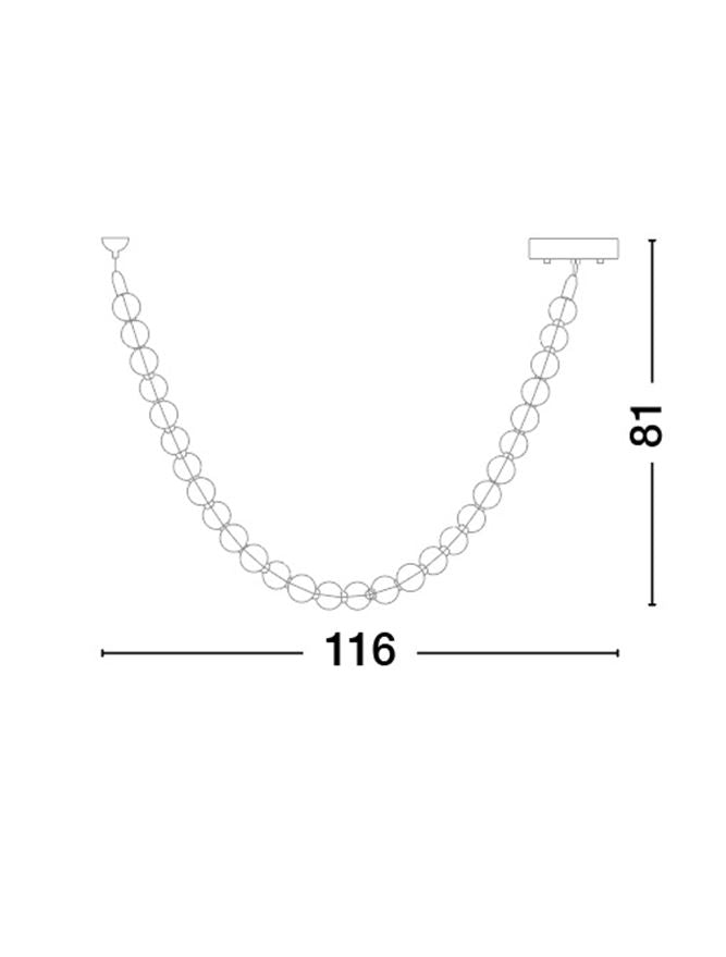 Lustra Nova Luce PERLA 9186955