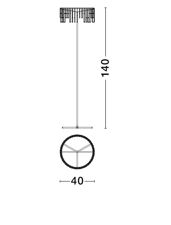 Lampadar Nova Luce STELLAR 9186982