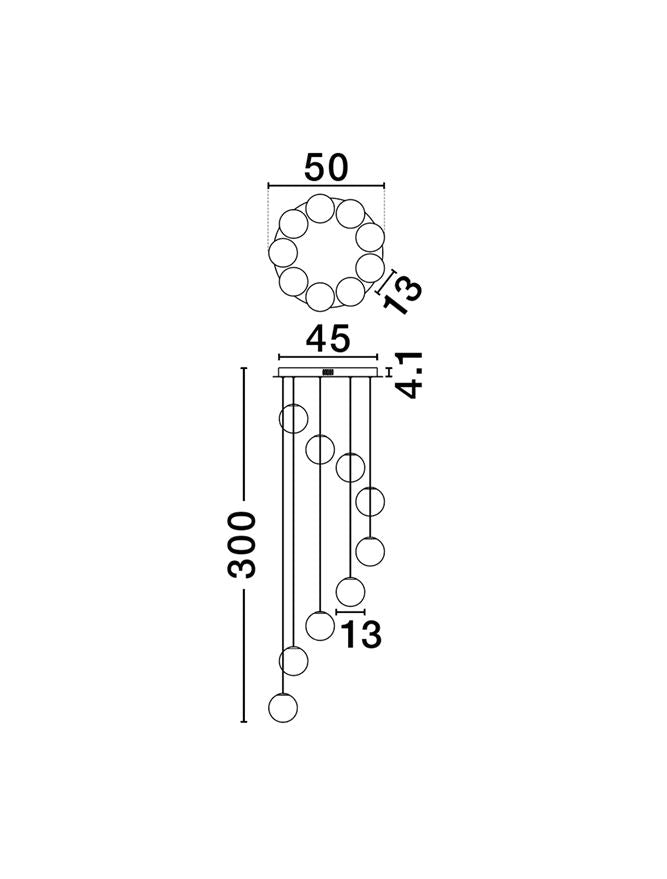Candelabru Nova Luce SILENZIO 9190213