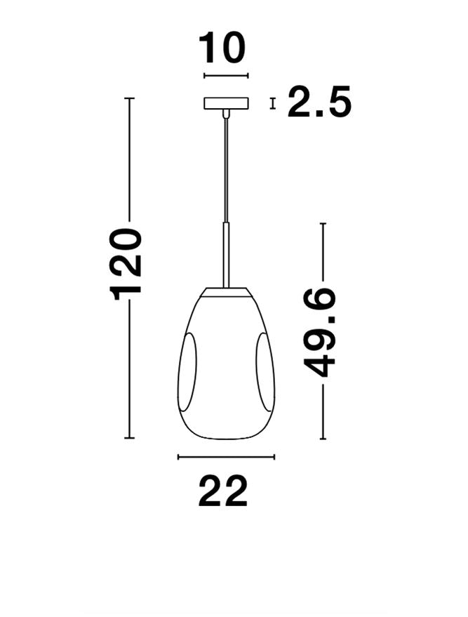 Pendul Nova Luce LAVA 9190391