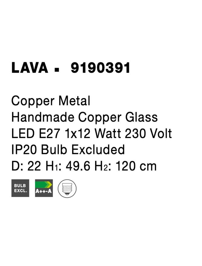 Pendul Nova Luce LAVA 9190391