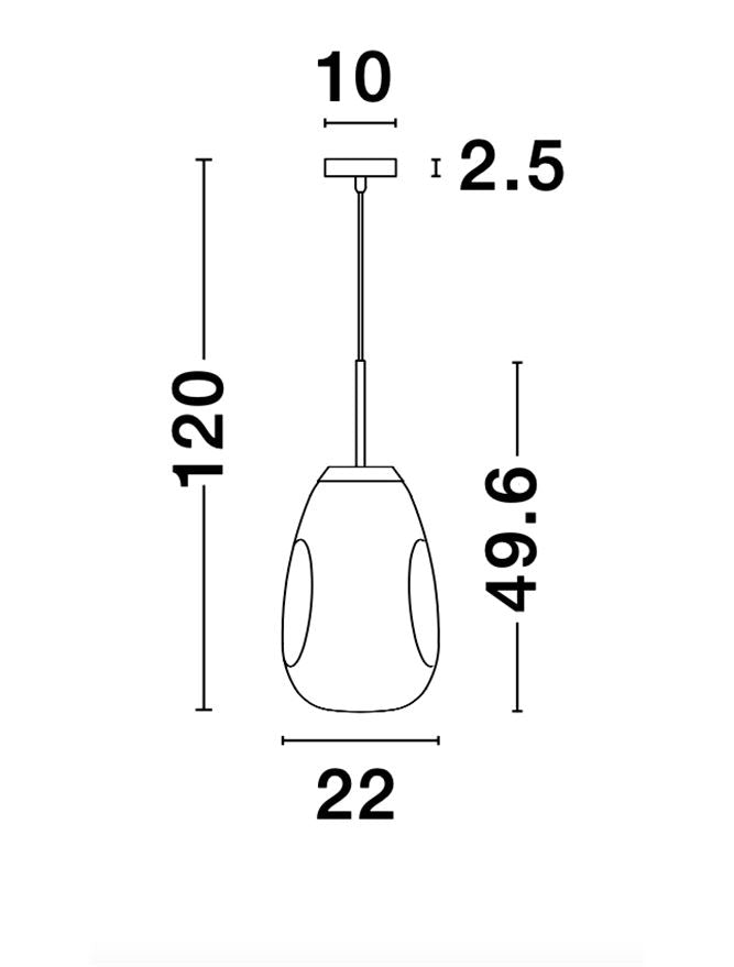 Pendul Nova Luce LAVA 9190392