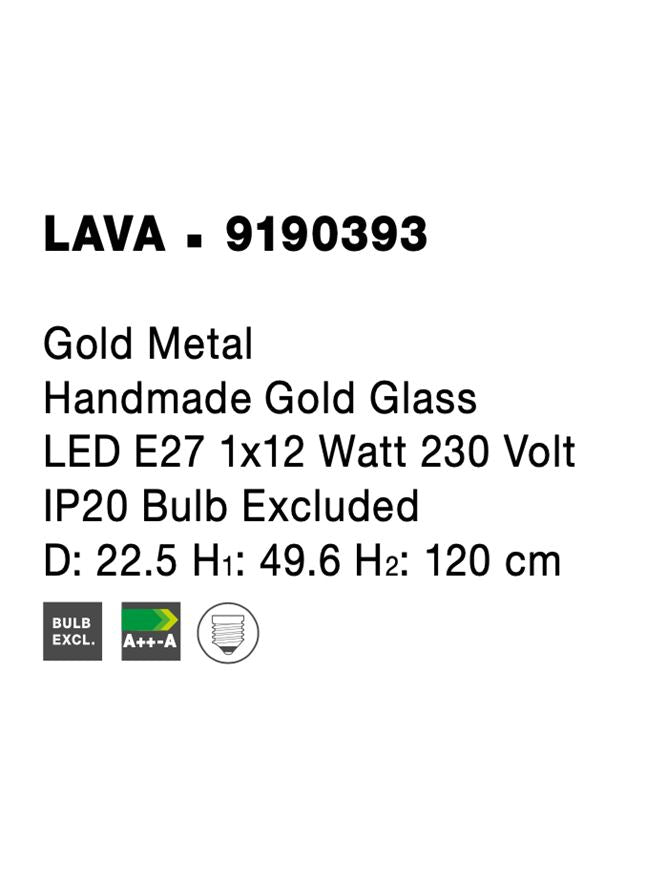 Pendul Nova Luce LAVA 9190393