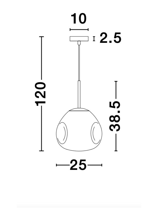 Pendul Nova Luce LAVA 9190401