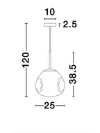 Pendul Nova Luce LAVA 9190401
