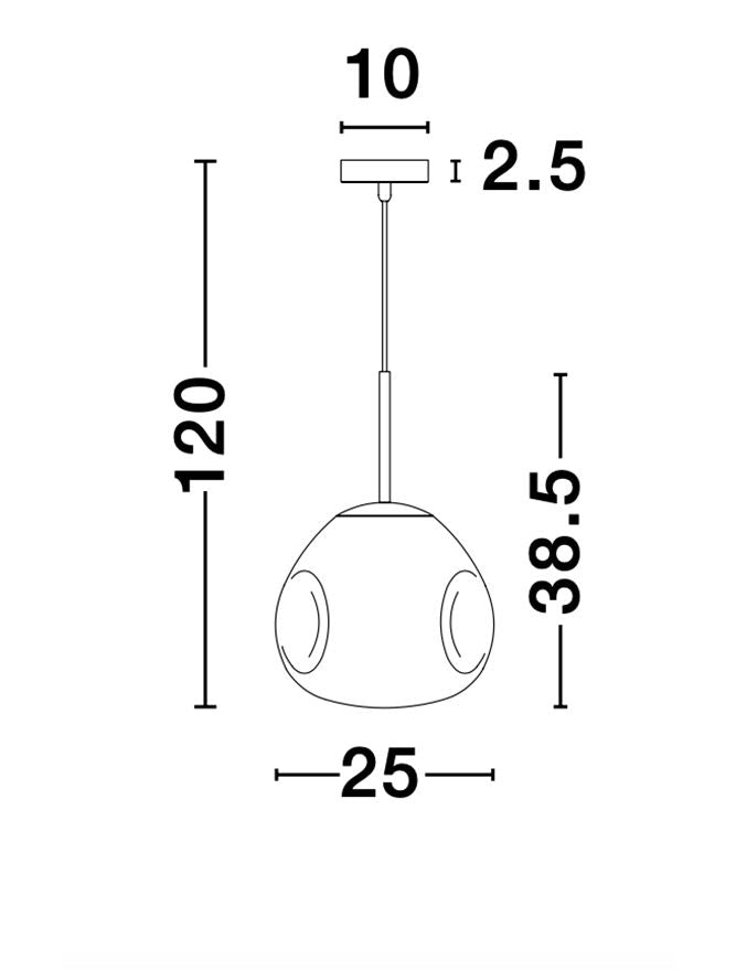 Pendul Nova Luce LAVA 9190402